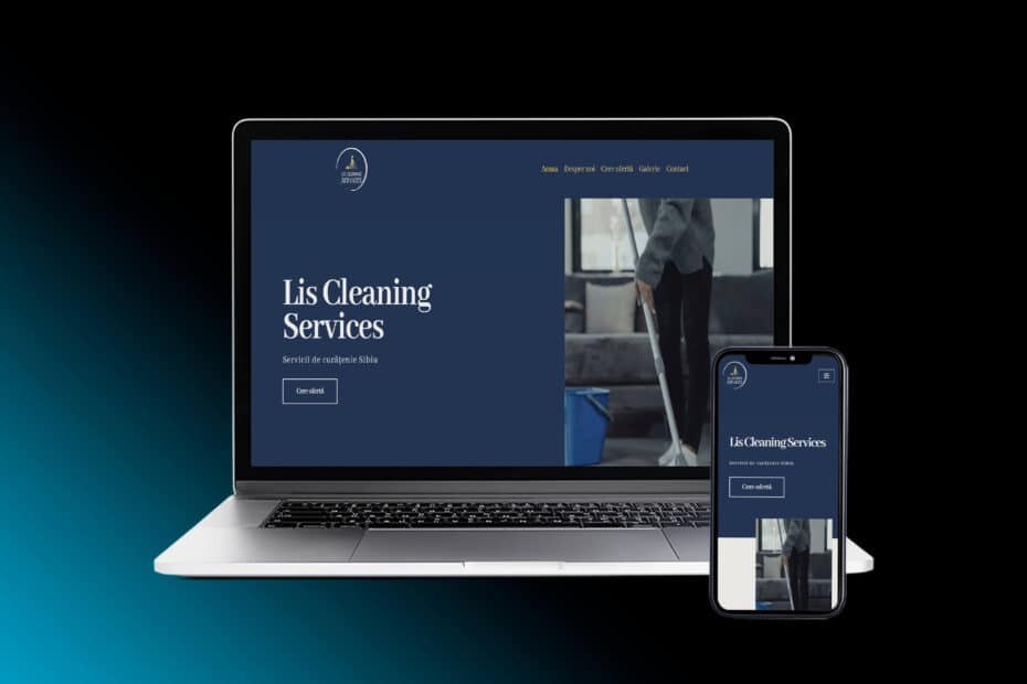 liscleaningservices mockup site grafica