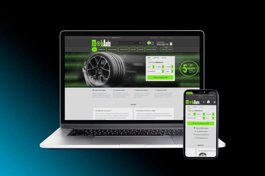 mockup site mobauto grafica
