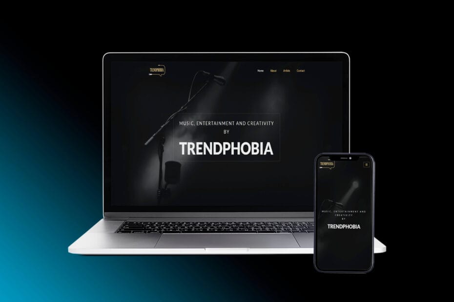 trendphobia mockup site grafica