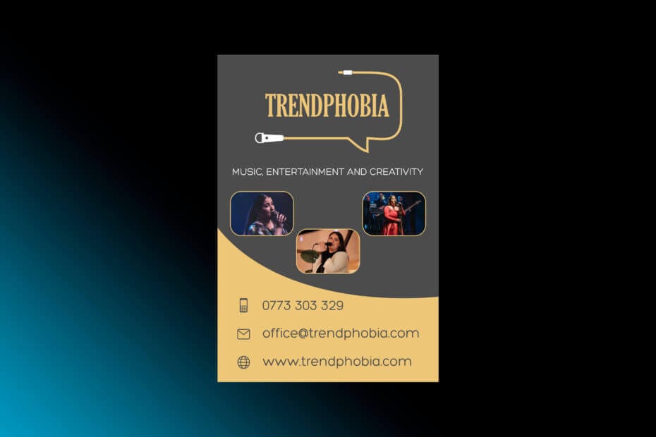 mockup flyer trendphobia grafica