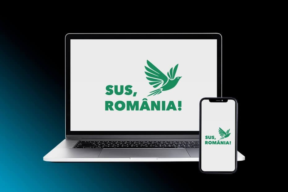 sus romania mockup logo